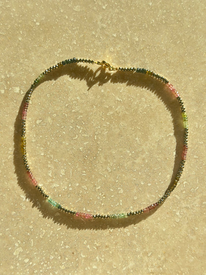Collier Tourmaline melon d’eau