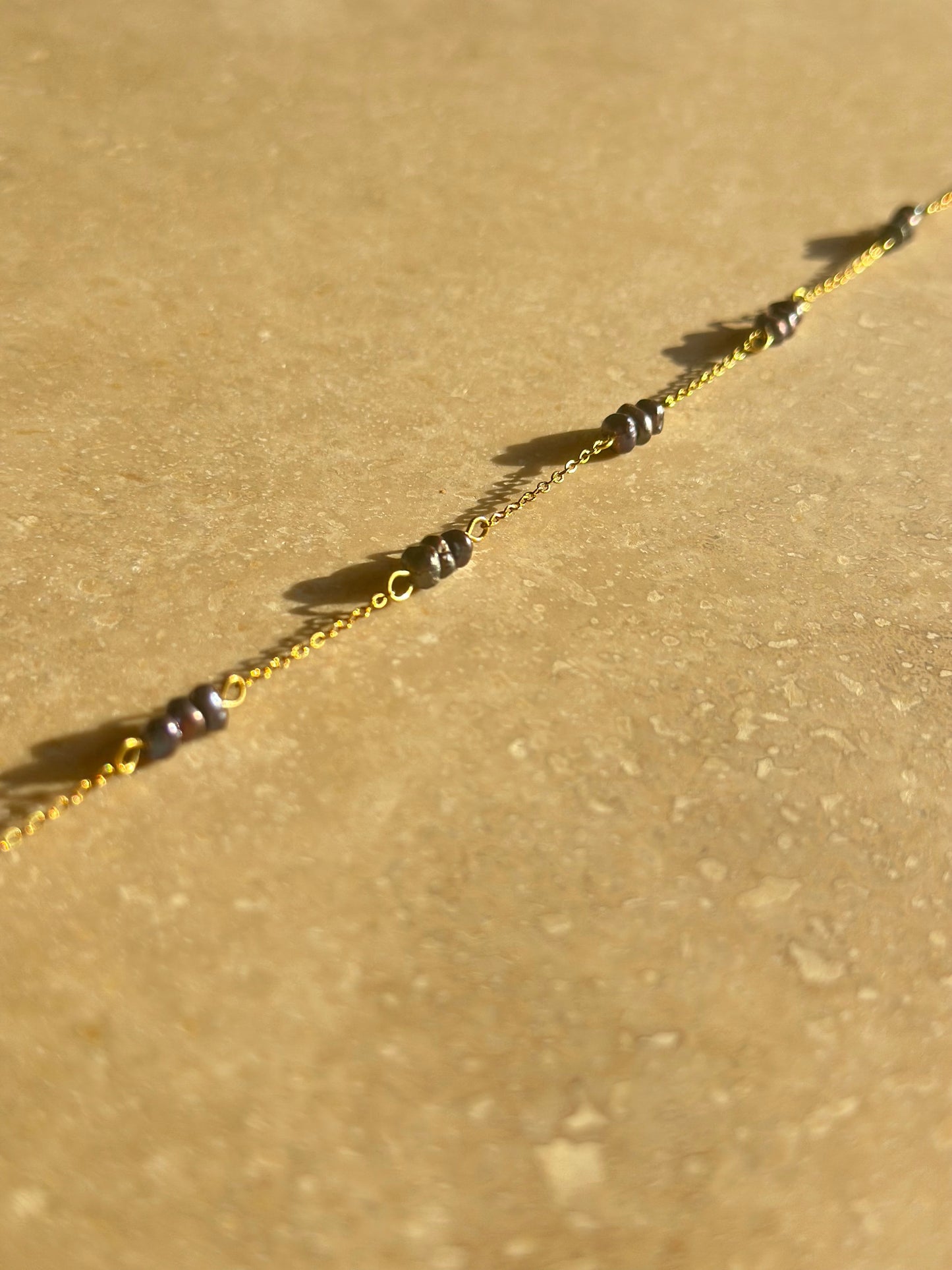 Chevillère / Collier Keishi d’eau douce