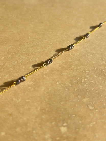 Chevillère / Collier Keishi d’eau douce