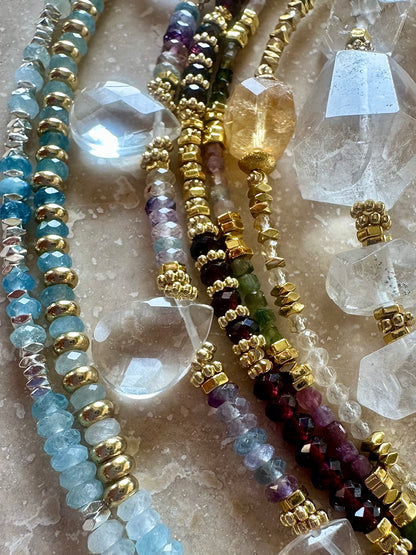 Collier Citrine et Hématite – Vitalité et Ancrage