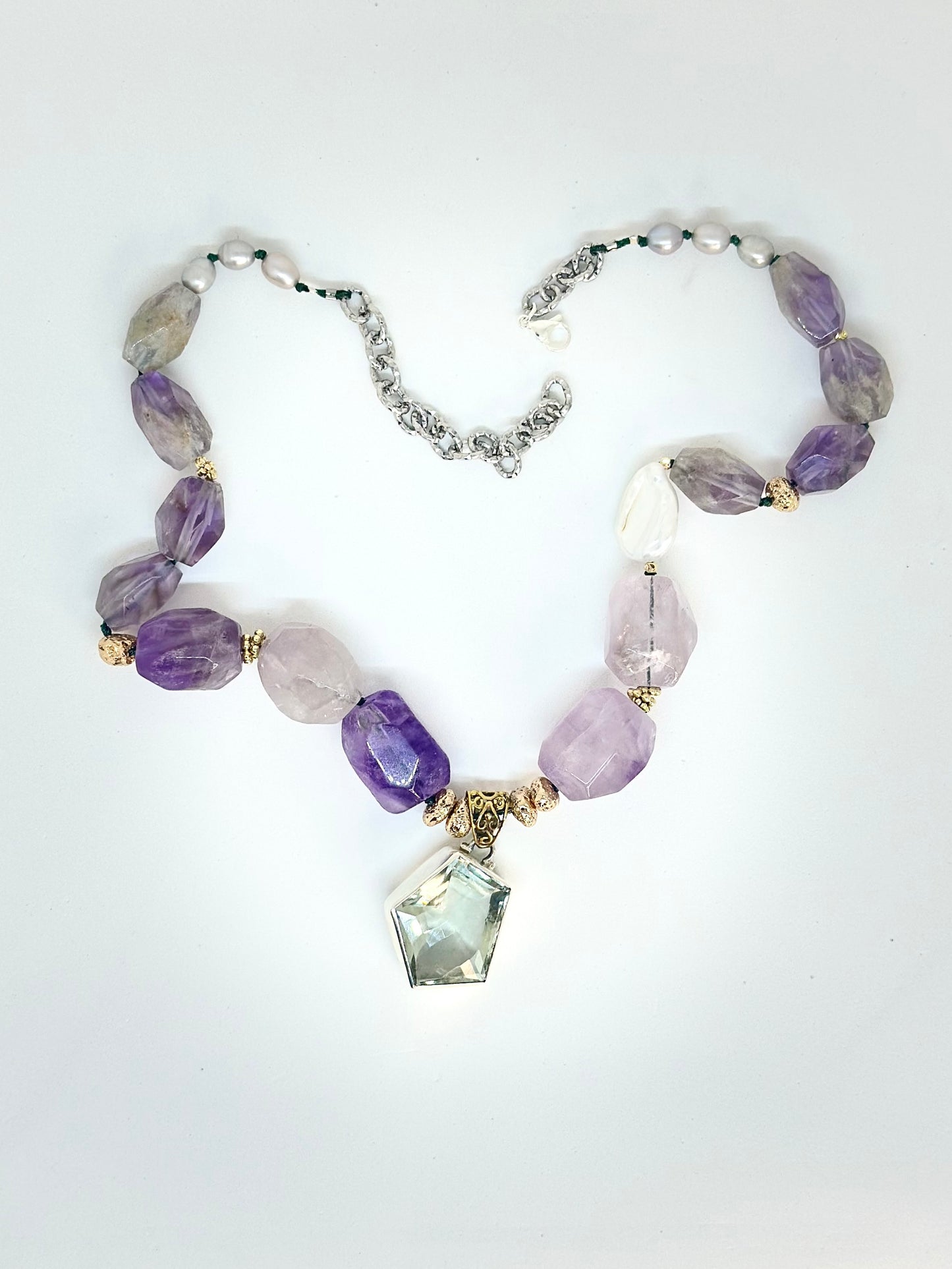 Collier Améthyste & Lave