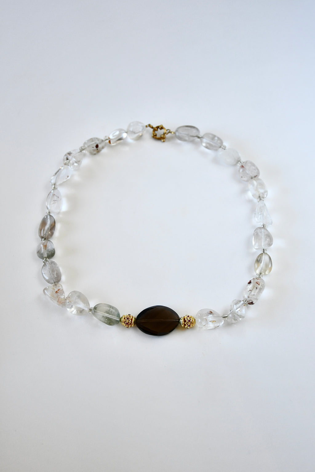 Collier Quartz Iodolite & Quartz Fumé — Clarté, ancrage et guidance intérieure