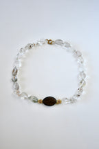 Collier Quartz Iodolite & Quartz Fumé — Clarté, ancrage et guidance intérieure