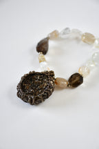 Collier Biotite, Quartz fumé & Topaze