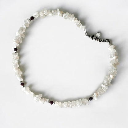 Collier Pierre de Lune et Tourmaline