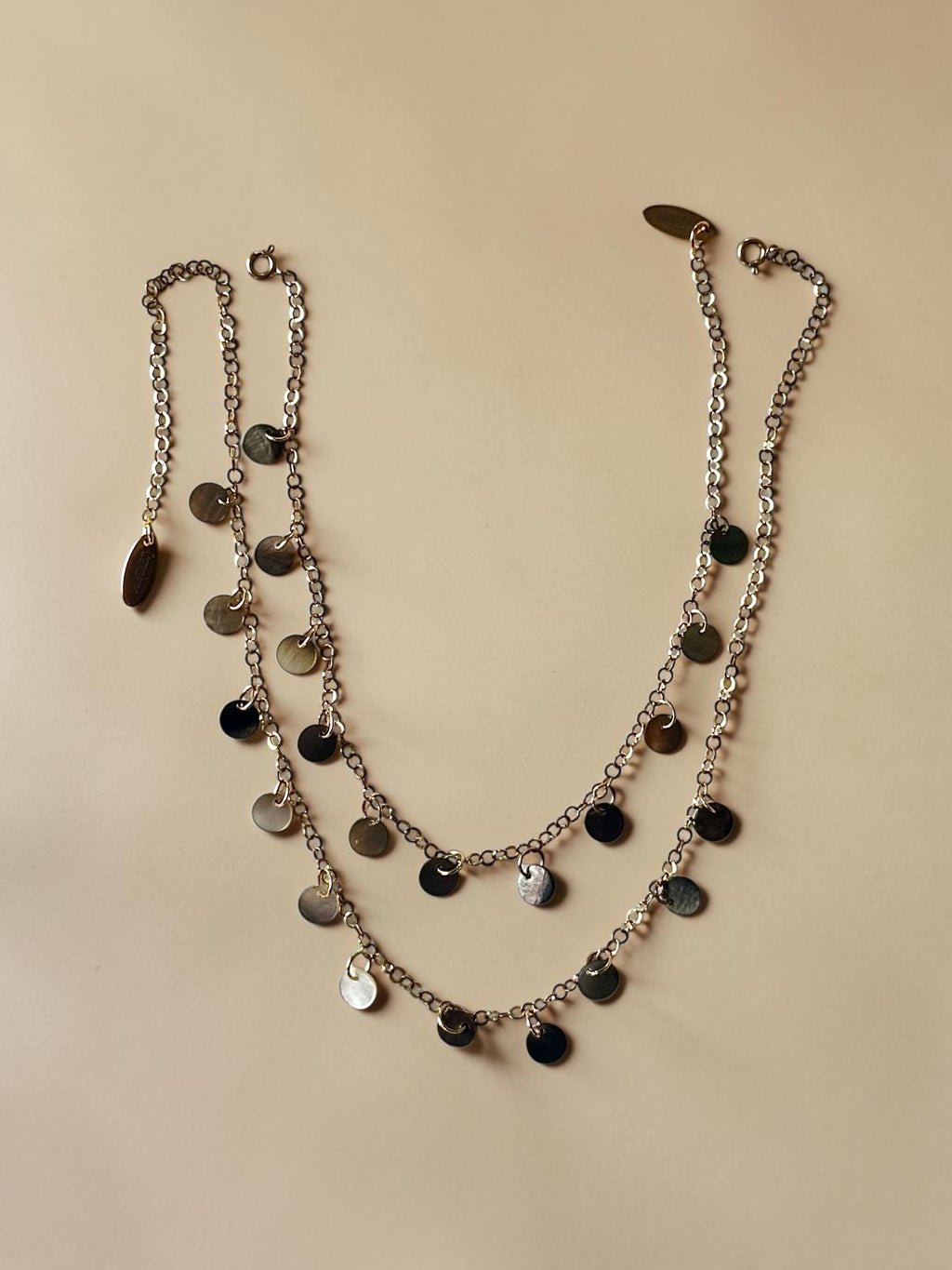 Set collana + cavigliera in madreperla