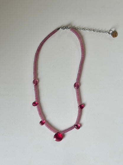 Collier Jade & Quartz
