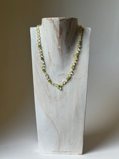 Collier Citrine & Péridot