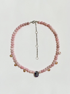 Collana Opale rosa & Cristallo — La tenerezza allo stato puro