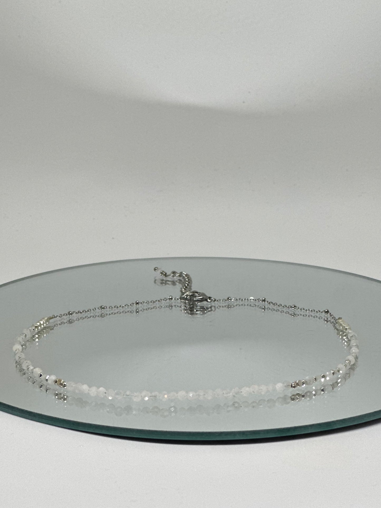 Colliers de pierres naturelles, Pierre de lune, Labradorite & Kunzite