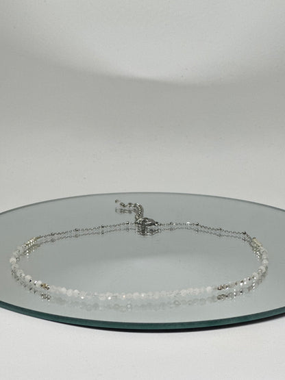 Colliers de pierres naturelles, Pierre de lune, Labradorite & Kunzite