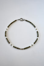 Collier Jaspe, Nacre & Pyrite