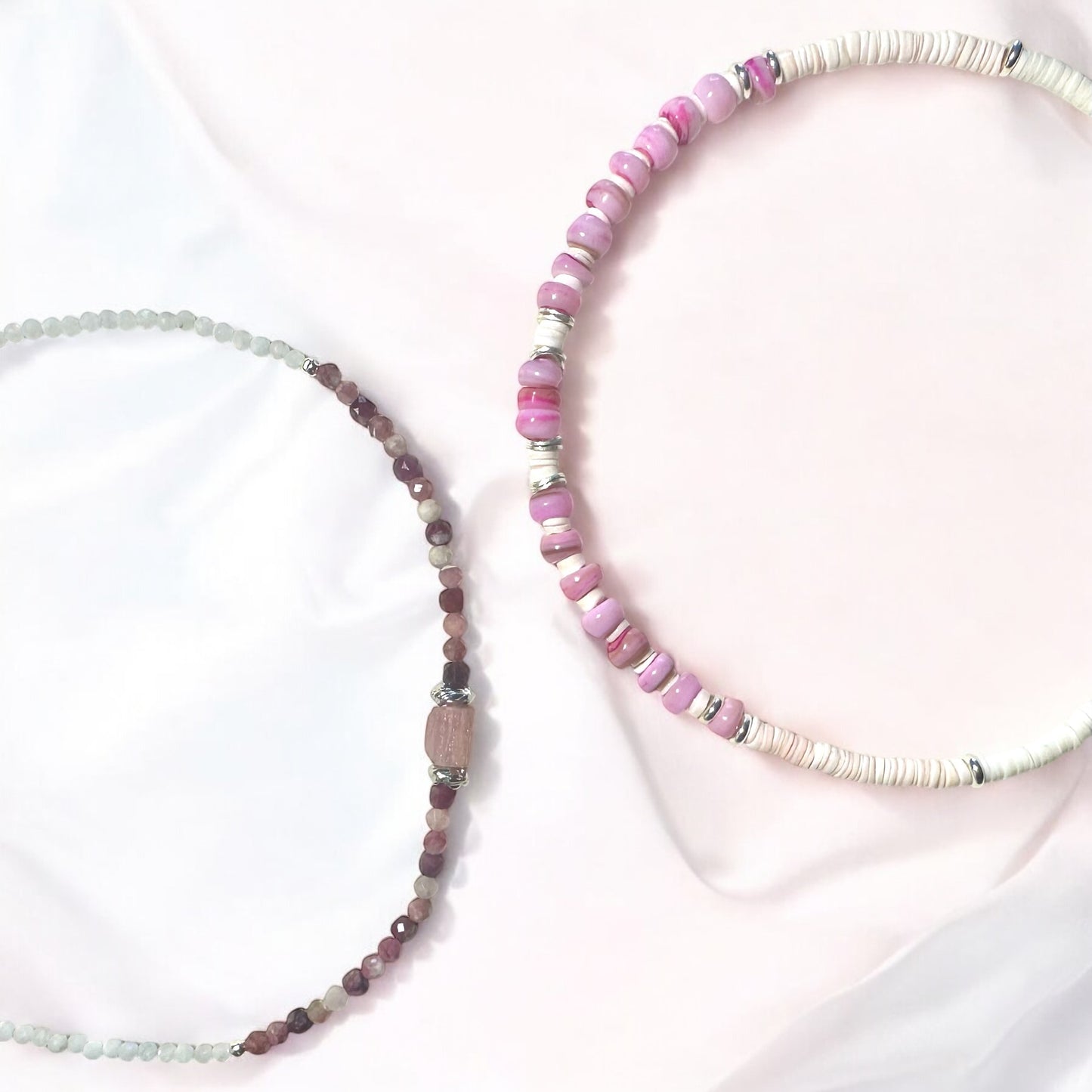 Collier inspiration Barbie en coquillage