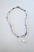 Collier Améthyste & Cristal de roche — La Clarté Intérieure