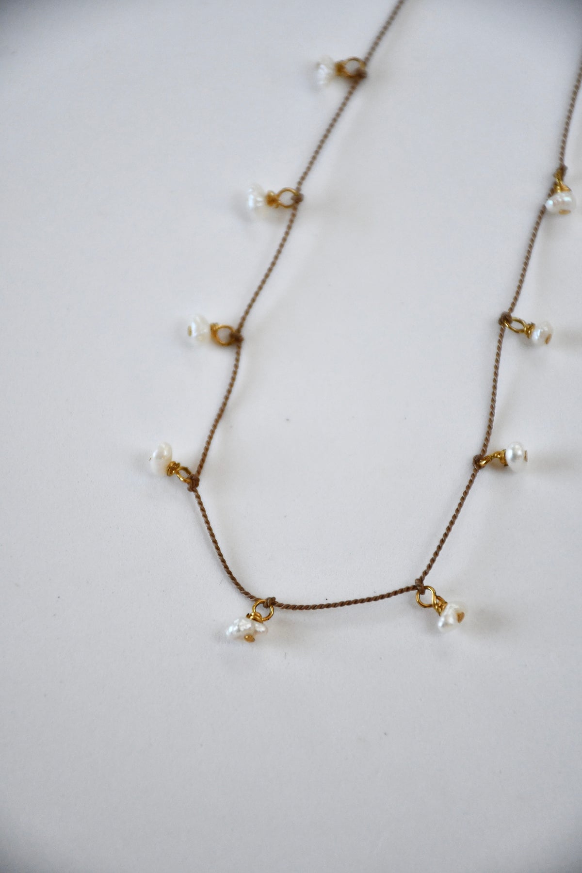 Collier de soie avec Keishi