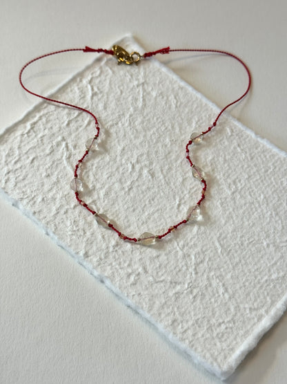 Collier Citrine sur soie