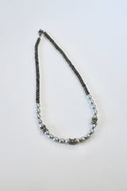 Collana Quarzo fumé e Perle d'acqua dolce — La Profondità Serena