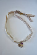 Collier Fluorite sur ruban de soie — L’Esprit Clarifié