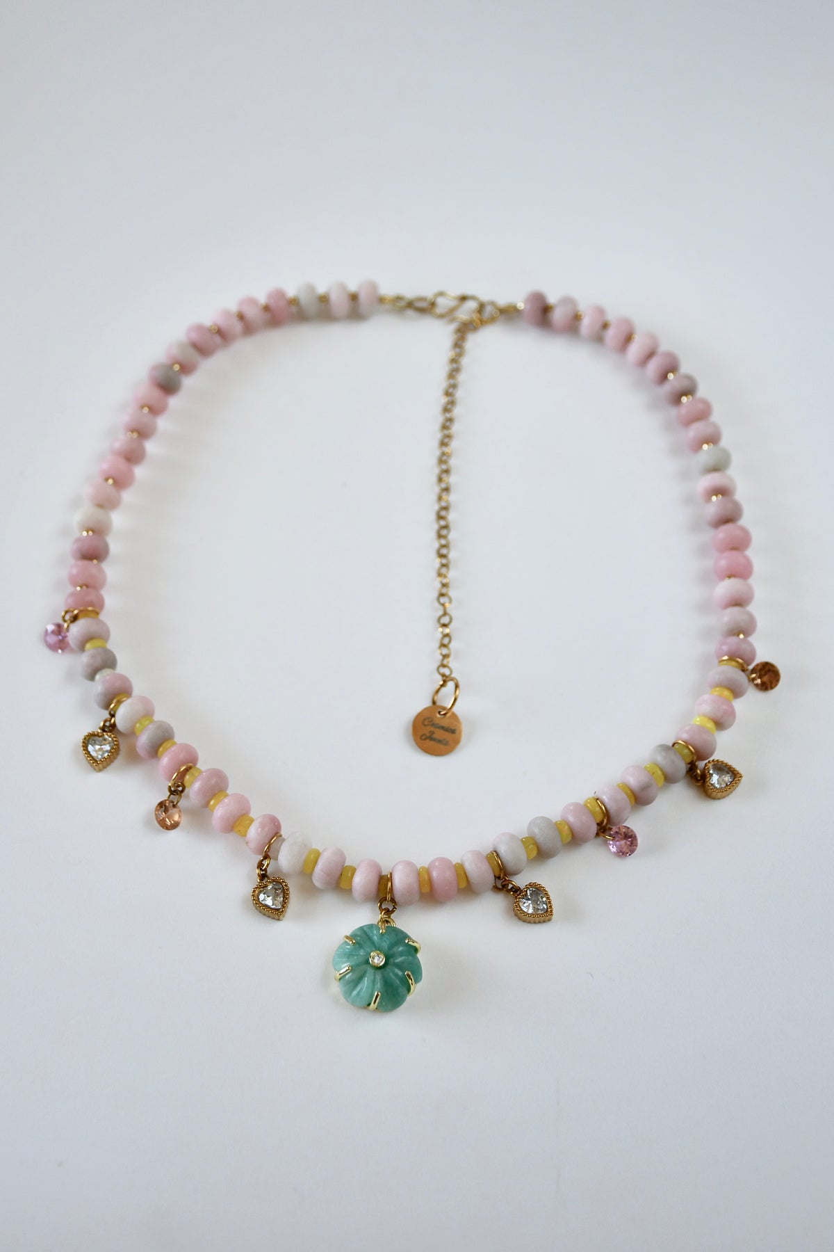 Collier Charms Opale & Amazonite  — Les trois grâces de l’âme féminine