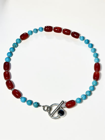 Collier Turquoise & Cornaline