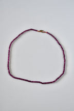 Collier fin Rubis — Le feu du cœur