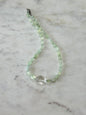 Collier Prehnite & Cristal de roche — La clarté du cœur
