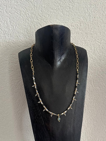 Collier bohème Labradorite