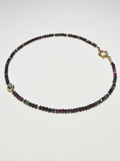 Collier Rubis — Force, Passion & Présence