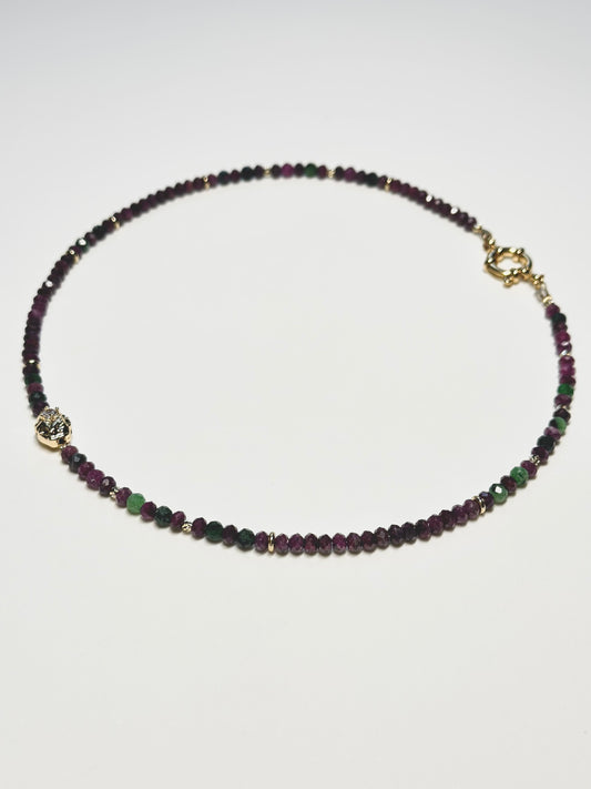 Collier Rubis — Force, Passion & Présence
