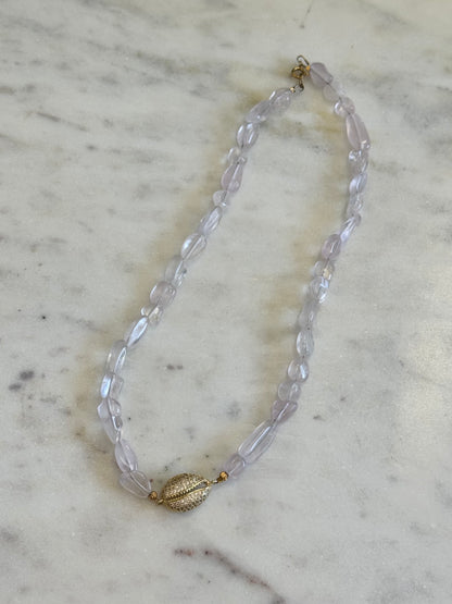 Collier Quartz rose — L’amour qui commence par soi