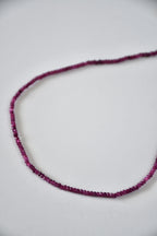 Collier fin Rubis — Le feu du cœur