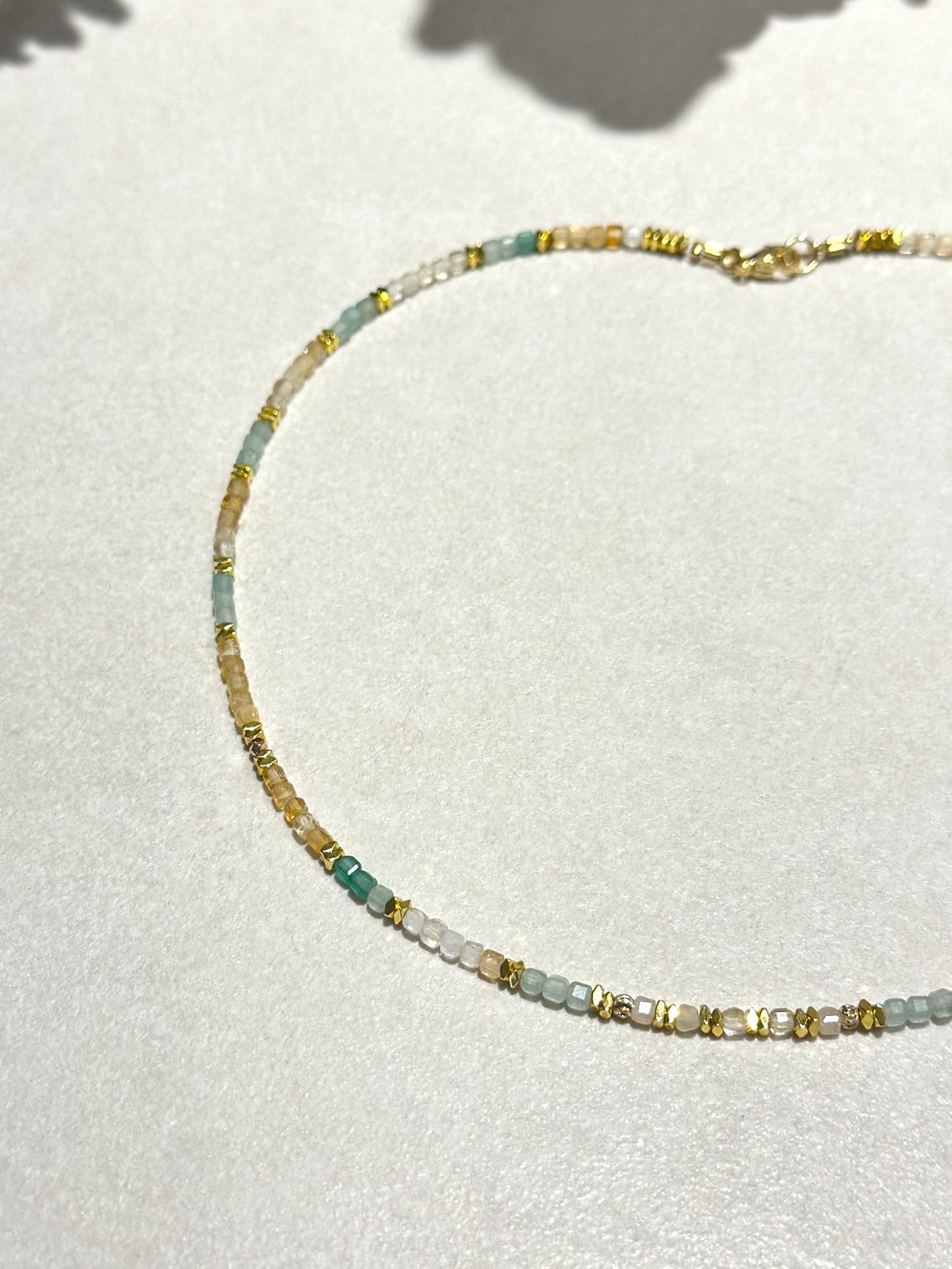 Collier Citrine & Quartz