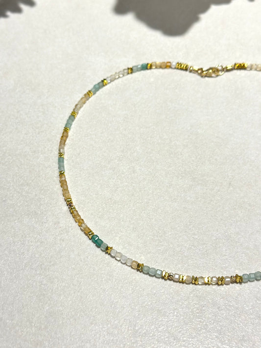Collier Citrine & Quartz