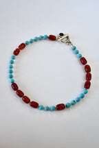 Collier Turquoise & Cornaline