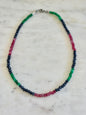 Colliers multicolores en Jade inspiration Saphir — La pierre de la sagesse et de l’harmonie*