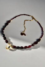 #165 Collana Granato e Citrino