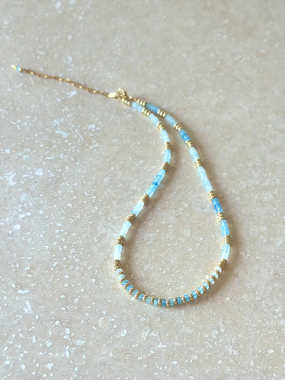 Colliers Aigue-marine – Sérénité et Communication