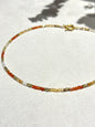 Collier Citrine & Agathe rouge
