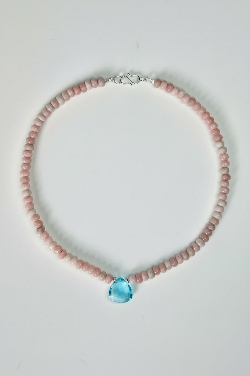 Collana Opale rosa — Dolcezza del cuore e guarigione emotiva