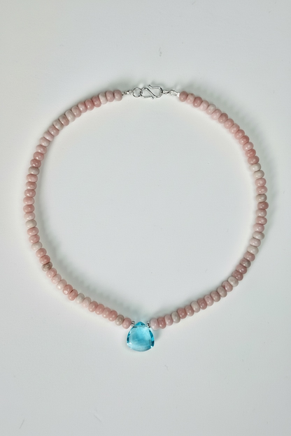 Collier Opale rose — Douceur du cœur et guérison émotionnelle