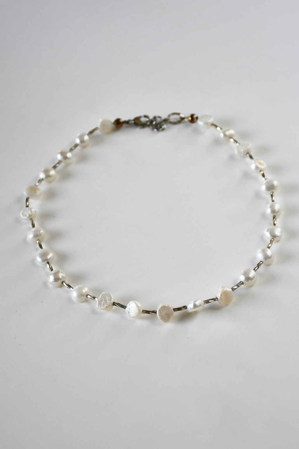 Collier perles d’eau douce et argent