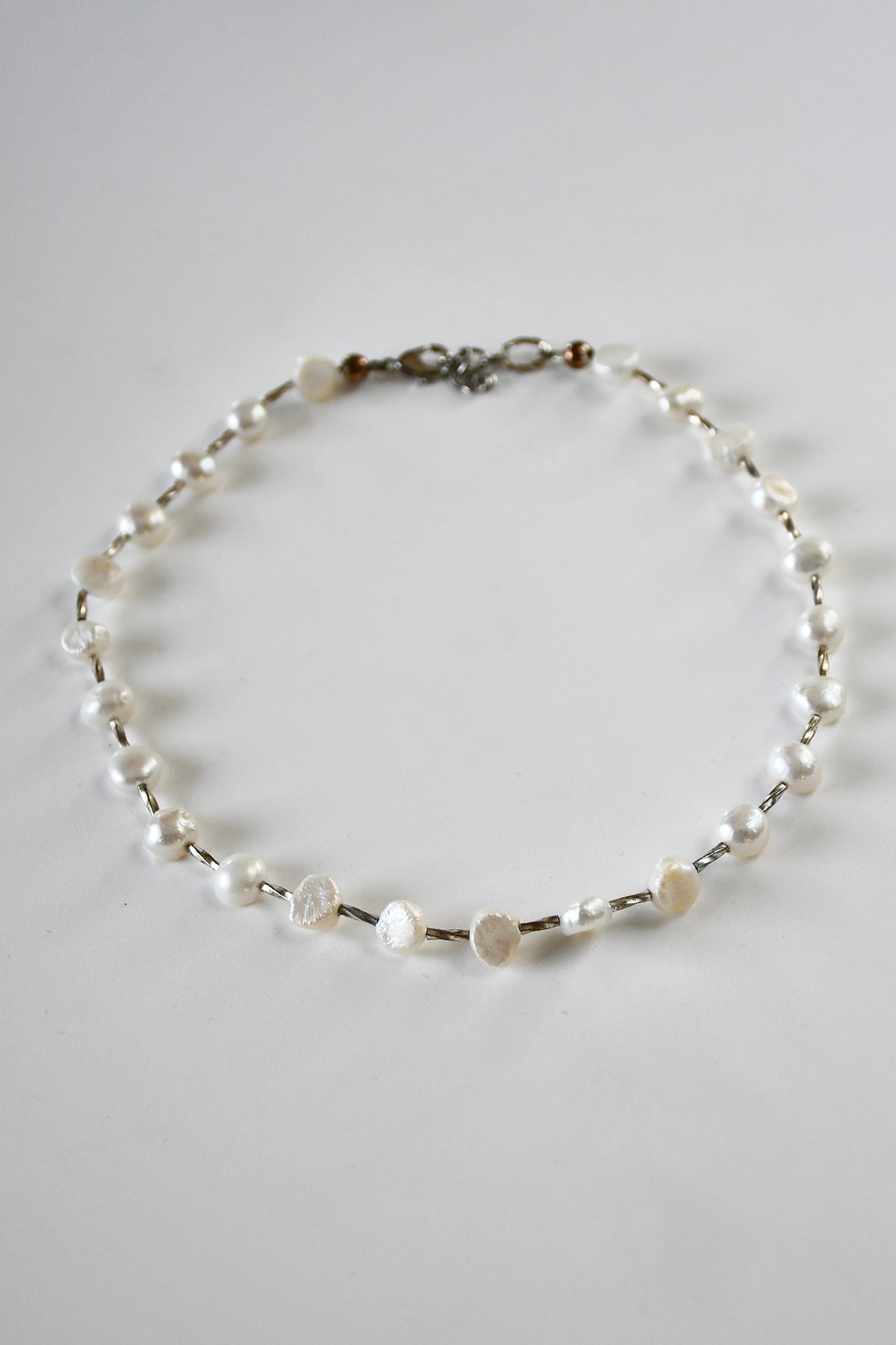 Collier perles d’eau douce et argent