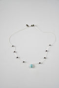 Collier Larimar & Perles d’eau douce
