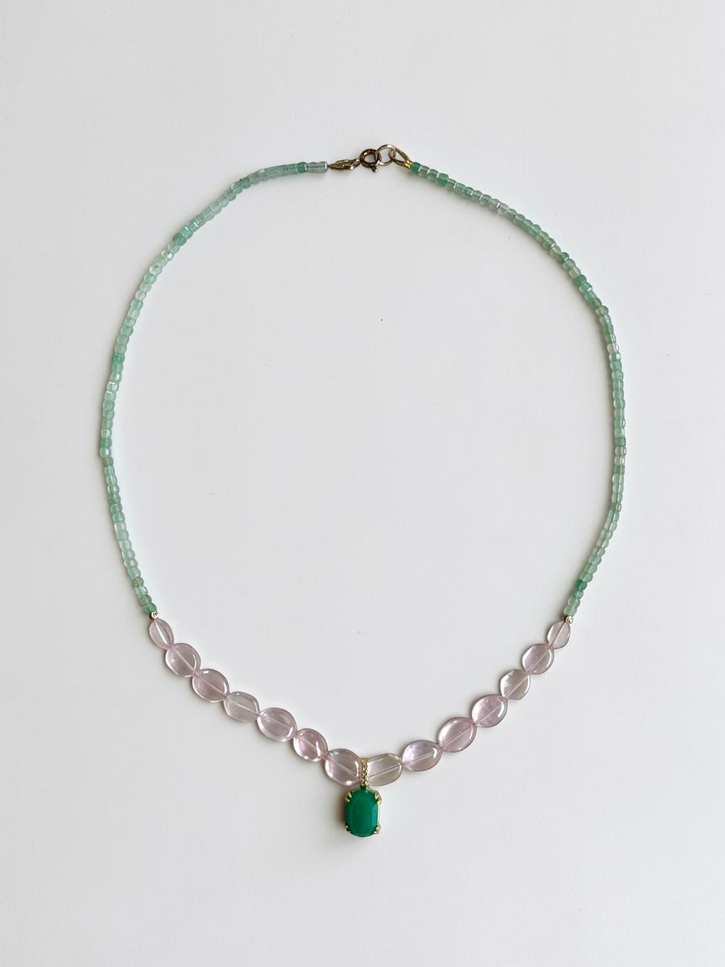 Collana MultiQuarzo e Giada — La saggezza del cuore