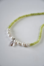 Collier Perles d’eau douce & Jade citron — Clarté intérieure et harmonie lumineuse