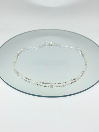 Collier Pierre de lune arc-en-ciel — Intuition, Féminin, Fluidité