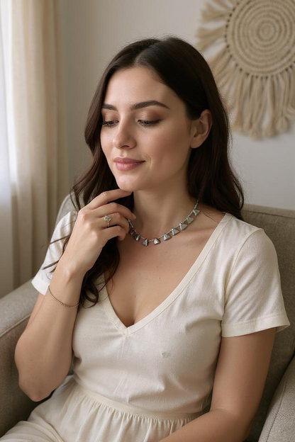 Collier perles de culture noires