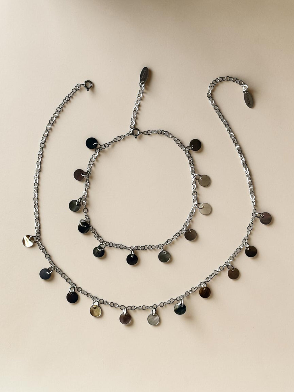 Set collana + cavigliera in madreperla