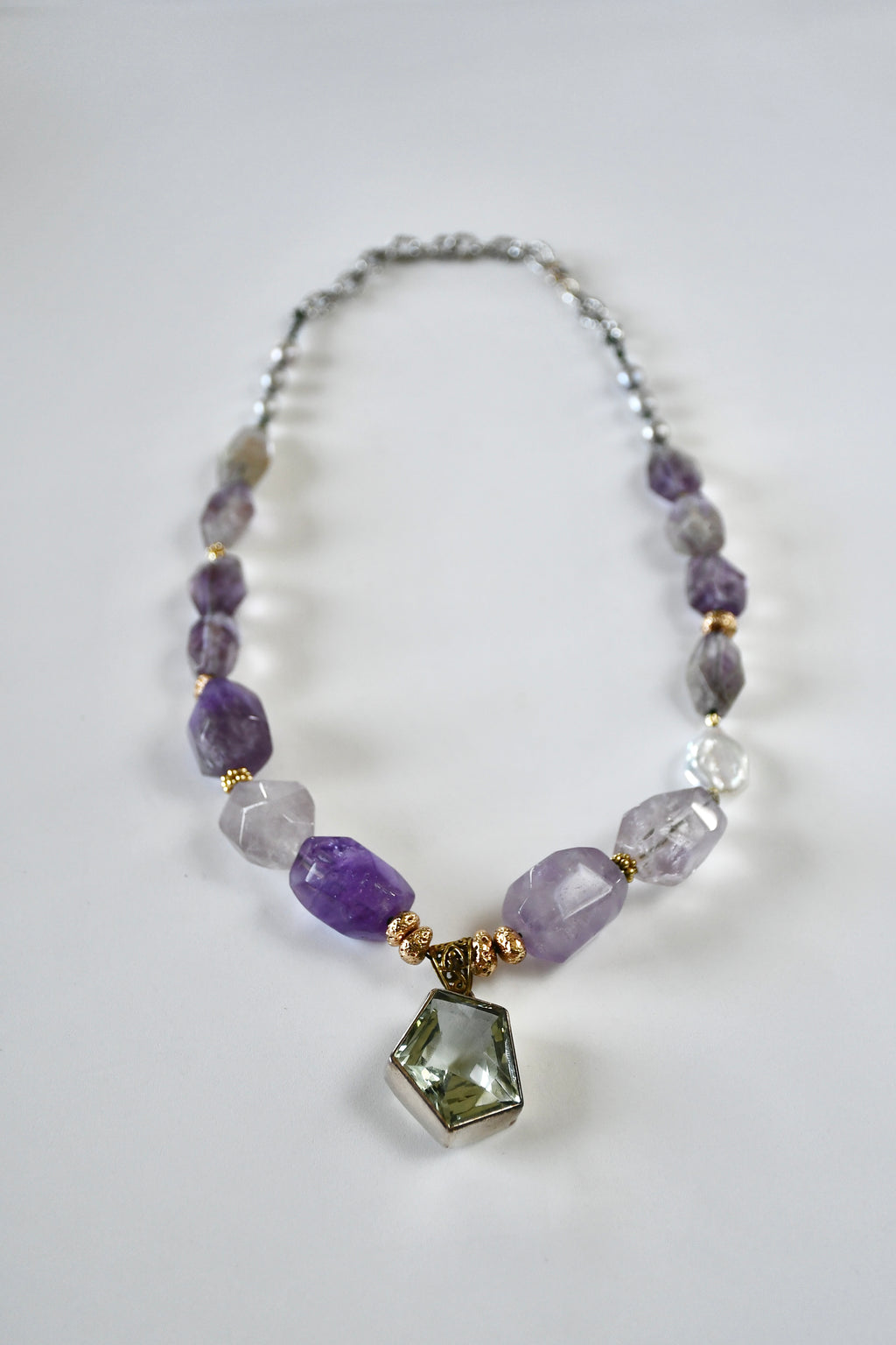 Collier Améthyste & Lave