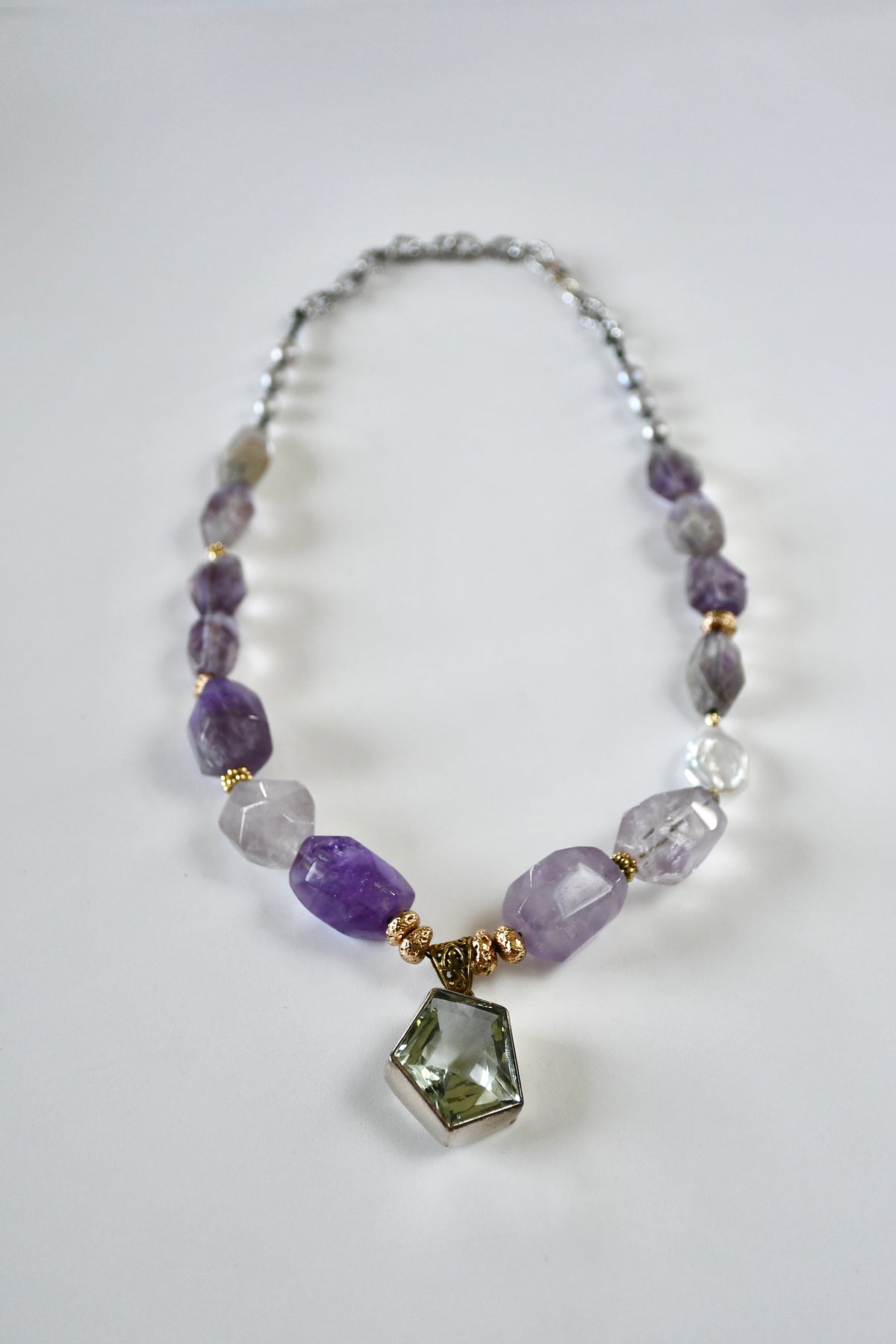 Collier Améthyste & Lave
